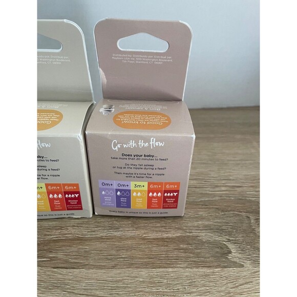 Three Pack of Tommee Tippee Closer to Nature Baby Bottle Nipples 3m+ & 0m+ - Picture 8 of 12